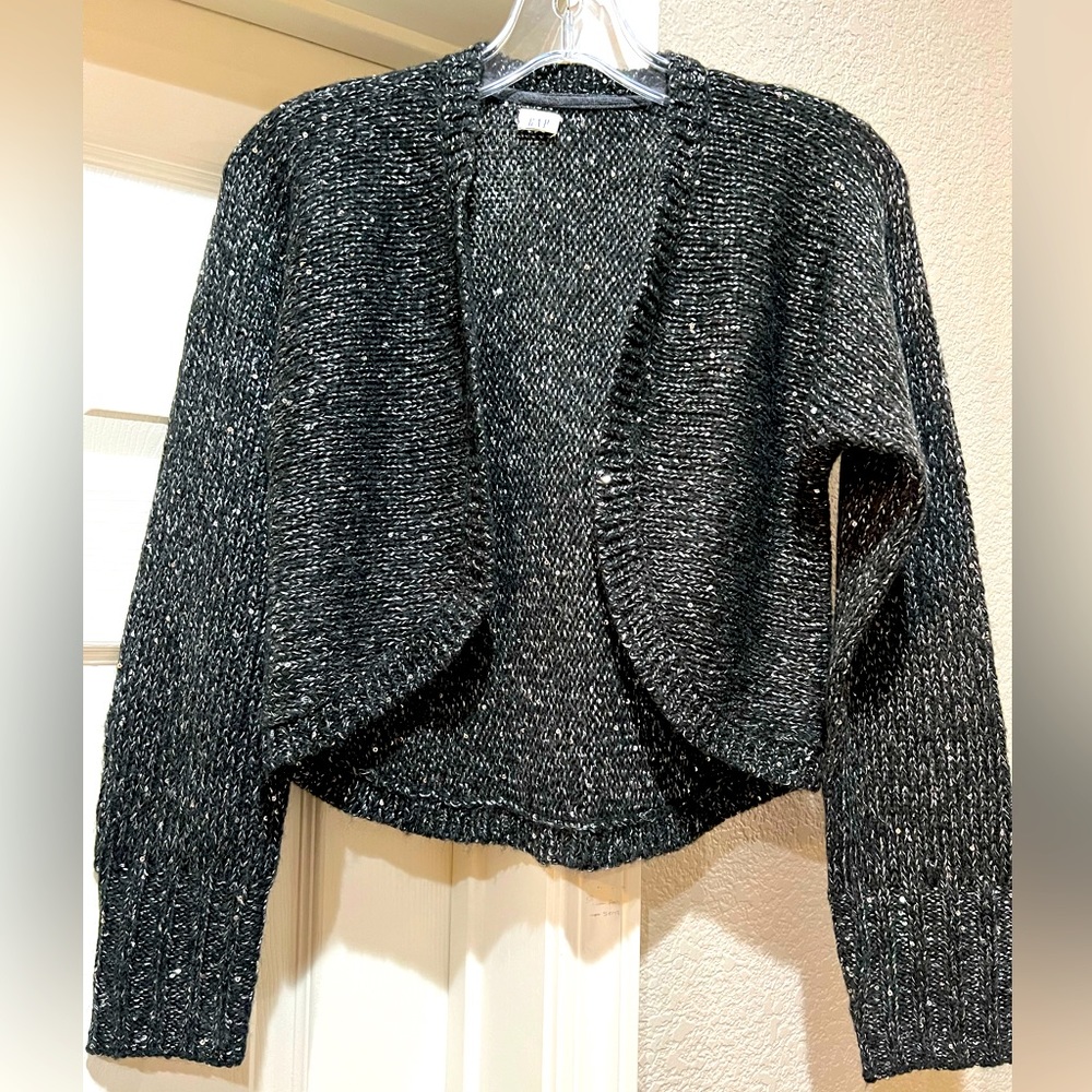 Gap Black Sparkling Shrug Sweater Sz XS